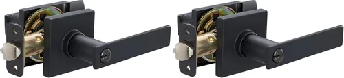 Miniatura 9 de Amazon Basics - Manilla contemporánea de puerta, modelo Stamford, privacidad - Negro mate, paquete de 1