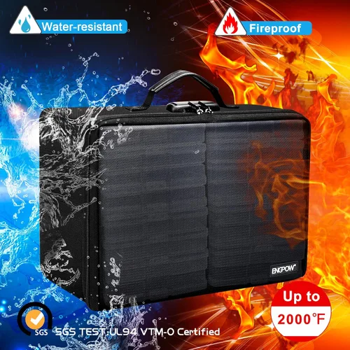 Miniatura 3 de ENGPOW Caja de almacenamiento de fotos ignífuga+estuche de CD ignífugo