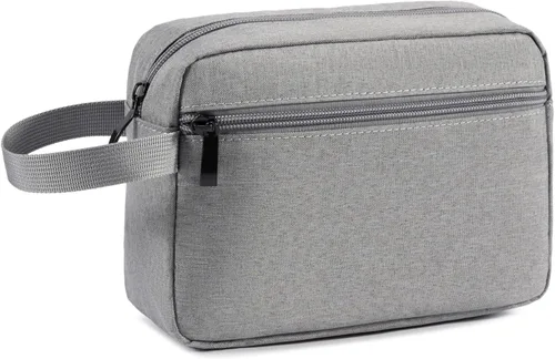 Miniatura 9 de Neceser colgante de viaje con asa de transporte, pequeño organizador de cosméticos resistente al agua para hombres y mujeres, kit de maquillaje