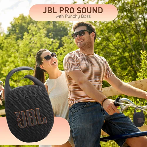 Miniatura 2 de JBL Altavoz Bluetooth portátil Clip 5, IP67 impermeable y a prueba de polvo, batería de larga duración, color rojo, solución integral de tela