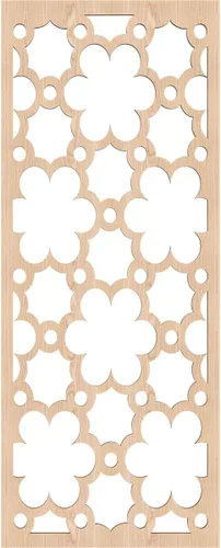 Miniatura 2 de Ekena Millwork WALW14X35X0250STGRO Southgate - Paneles de pared decorativos de madera con calado, 13 3/8 pulgadas de ancho x 34 3/8 pulgadas de rojo