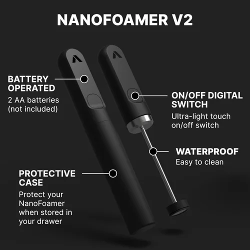 Miniatura 4 de Subminimal NanoFoamer V2 Performance Milk Foamer NUEVA edición modelo Impermeable, de doble velocidad, acero inoxidable Leche microespumada