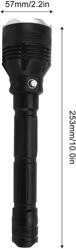Miniatura 7 de Luz de buceo, linterna de buceo súper brillante de 8000 lúmenes, luz de buceo compacta con 3 modos, linterna sumergible IPX8, para buceo submarino