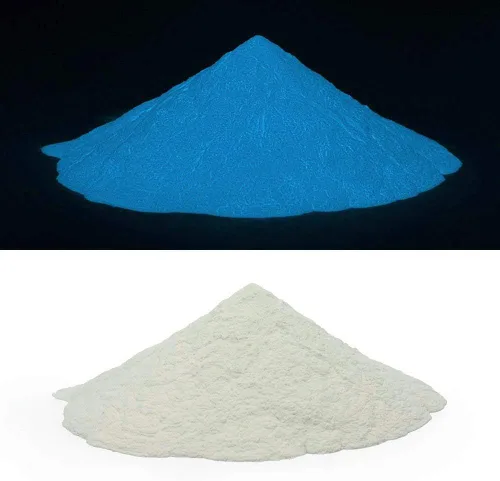 Miniatura 2 de Pigmento que brilla en la oscuridad, polvo de brillo fosforescente, 3.52 onzas (100 g), a base de agua (verde) (azul)