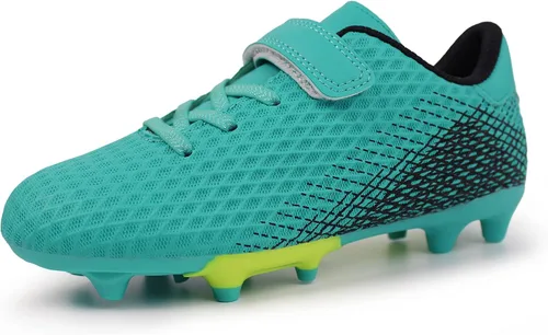 Hawkwell Zapatos deportivos para niños con tacos de fútbol para exteriores (niños pequeñosniños grandes)