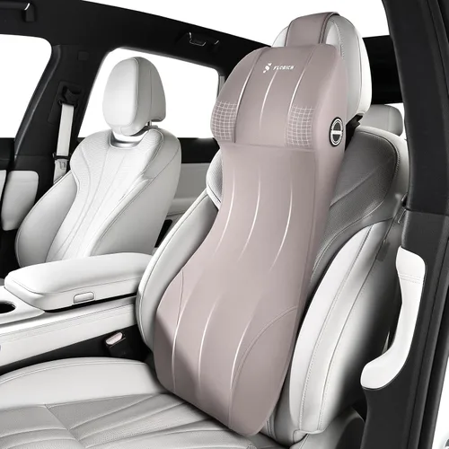 Miniatura 11 de FLORICH Cojín para Asiento de Automóvil y Almohada de Reposacabezas con Soporte Lumbar de Espuma Viscoelástica Cojín Ergonómico para Automóvil