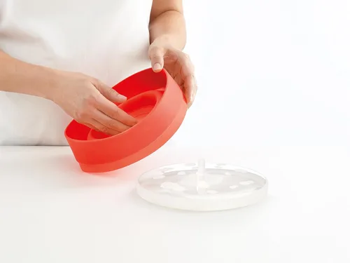 Miniatura 3 de Tazón Lekue para preparar palomitas de maíz en horno microondas/Utensilio para preparar palomitas de maíz, color rojo
