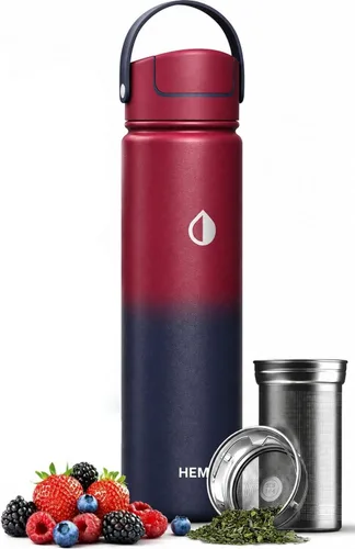 Miniatura 12 de Botella vaso térmico para té de 22 onzas con infusor, taza de viaje