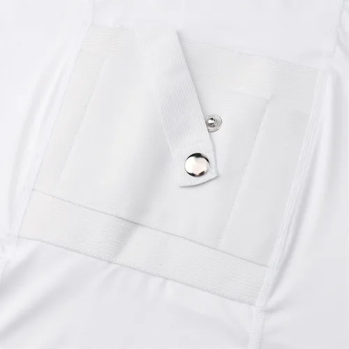Miniatura 7 de LIBOSHENG Holster Camisa Hombres Oculto Llevar Compresión CCW Cuello Redondo Apretado Transpirable, Blanco