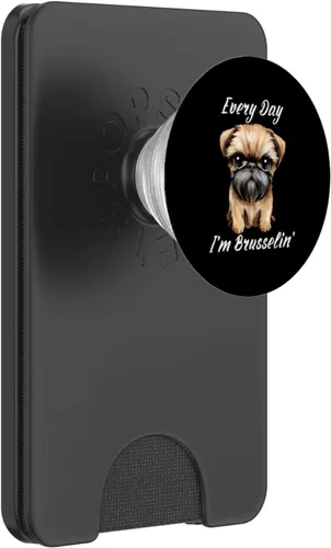 Miniatura 7 de Funny Brussels Griffon Every Day I'm Brusselin PopSockets estándar PopGrip para hombre y mujer