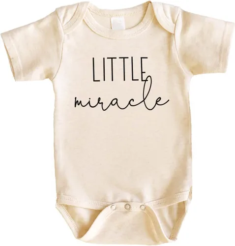 Bump and Beyond Designs Sorpresa Anuncio de embarazo Little Miracle Adulto Mujer Adulto LEOTARD