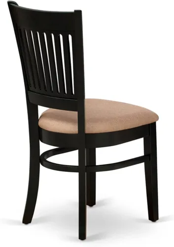 Miniatura 12 de East West Furniture AMVA3-BCH-C - Juego de mesa de comedor moderno de 3 piezas que contiene una mesa de cocina redonda con pedestal y 2 sillas