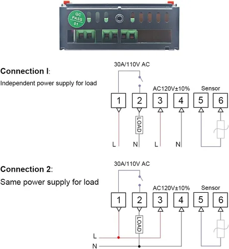 Miniatura 7 de Controlador de temperatura digital KETOTEK KT8230 Termostato regulador 120VAC 30A Fahrenheit -22~572℉ Calefacción enfriamiento para incubadora