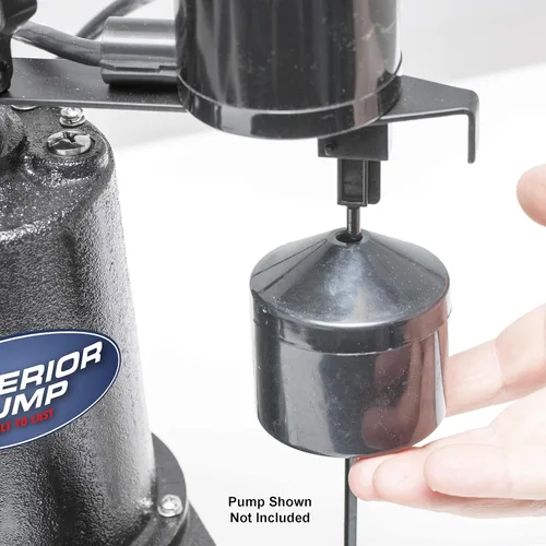 Miniatura 3 de Superior Pump 92010 Interruptor de flotador vertical, negro