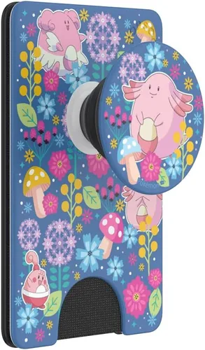 Miniatura 6 de Cartera para teléfono PopSockets con agarre expandible para teléfono, tarjetero para teléfono, Pokémon - Chansey Wonderland