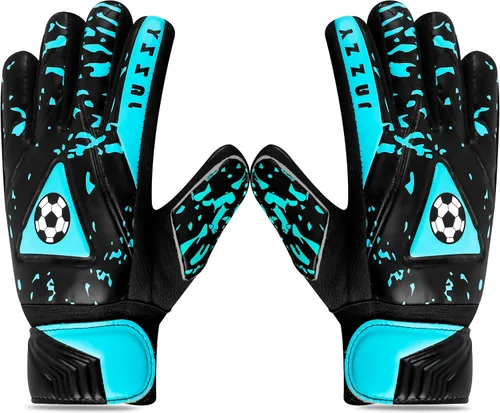 Miniatura 11 de Guantes de portero juvenil con doble protección para la muñeca, material de látex antideslizante Púrpura
