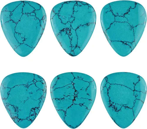 Miniatura 42 de Púa de guitarra o bajo de Obsidiana de Caoba en vidrio volcánico - 3.0 mm de calibre ultra pesado - Forma 351 - Púa exótica artesanal de gema