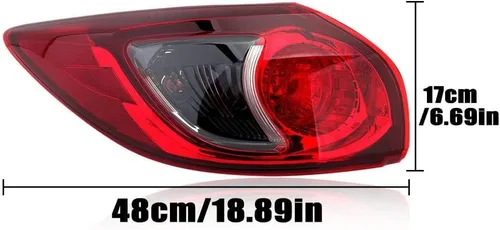 Miniatura 2 de Conjunto de luz trasera izquierda del lado del conductor compatible con Mazda CX-5 2013 2014 2015 2016 con bombilla KD3351160D MA2804111
