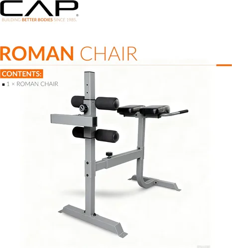 Miniatura 2 de Cap Strength - Silla romana – Banco de extensión de respaldo ajustable para entrenamientos de núcleo y glúteos, capacidad de alta resistencia de 300
