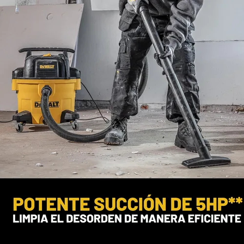 Miniatura 6 de DeWALT DXV09P - Aspiradora en húmedo y seco de 9 galones, color amarillo