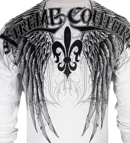 Miniatura 7 de Xtreme Couture by Affliction - Camisa térmica para hombre, color blanco, Blanco