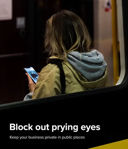Miniatura 3 de Ringke Vidrio de privacidad [antiespía] compatible con iPhone 14 Plus protector de pantalla de 6.7 pulgadas, vidrio templado de cobertura completa
