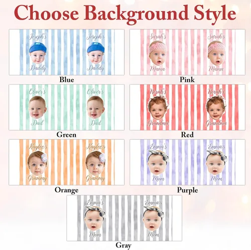Miniatura 2 de Taza de café personalizada con cara de bebé, taza personalizada con foto, nombre y título, cumpleaños, Navidad, día del padre, día de la madre, baby
