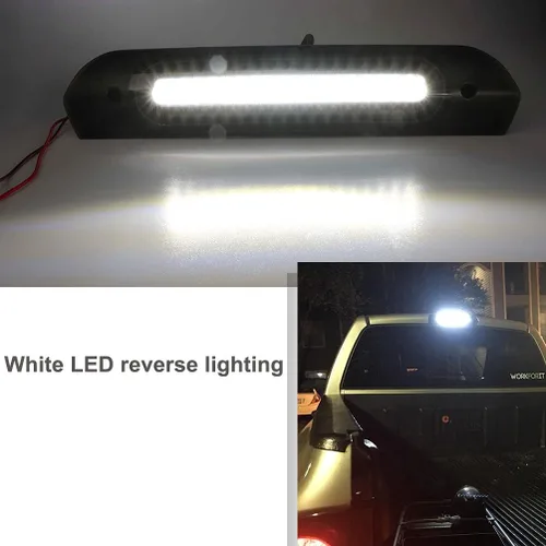Miniatura 5 de Para RAM 1500, tercera luz de freno de repuesto para 2002-2009 D0dge RAM 1500 2500 3500 Pickup Lente ahumada LED roja 3ª luz de freno estroboscópica