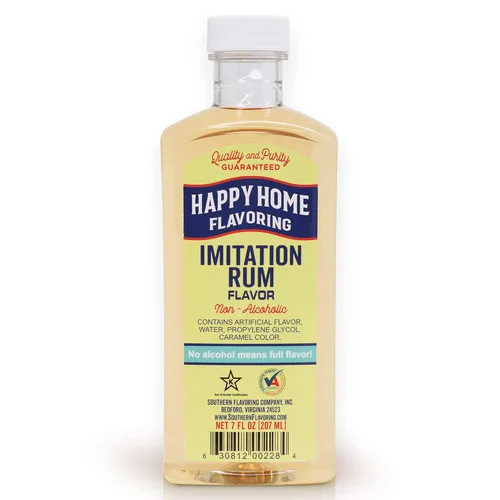 Miniatura 8 de Happy Home Sabor de vainilla de imitación transparente, sin alcohol, certificado Kosher, 7 onzas.
