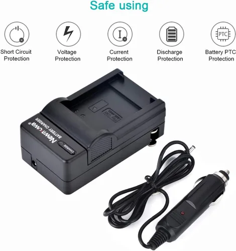 Miniatura 5 de Newmowa Batería de repuesto NB-8L (paquete de 2) y kit de cargador para NB-8L, CB-2LA y PowerShot A2200, A3000 es, A3100 es, A3200 es, A3300 es