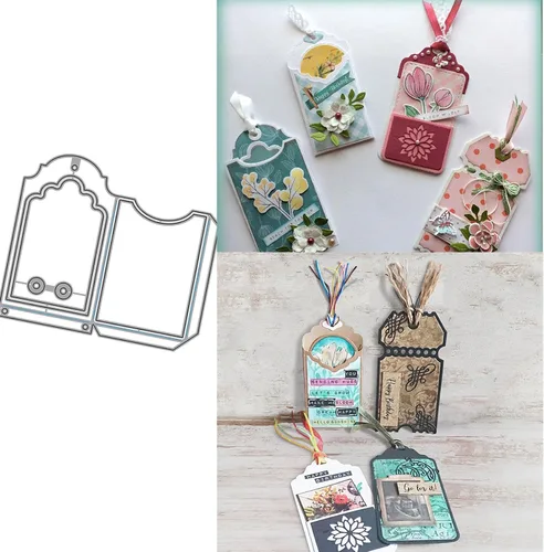 Mvchifay Plantillas de metal para álbumes de recortes, herramienta de bricolaje para manualidades, acero al carbono, para hacer tarjetas de papel