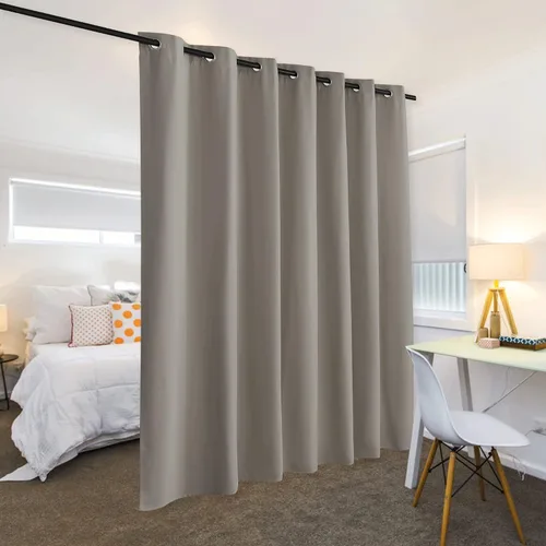 Miniatura 14 de RYB HOME - Cortinas extralargas de privacidad, para bloquear luz, de techo a suelo, para comedor, oficina, sala de estar, cine en casa, patio, 8.3