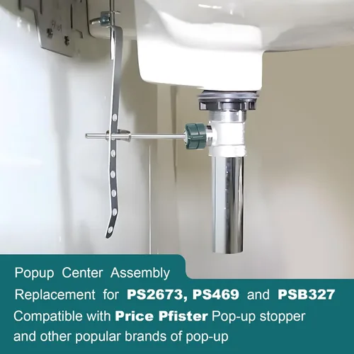 Miniatura 4 de Enhon Paquete de 2 piezas centrales emergentes para lavabo, compatible con tapón desplegable Price Pfister y otras marcas populares, compatible