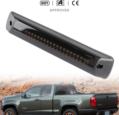 Miniatura 2 de Tercera luz de freno LED de repuesto para camioneta Chevy Colorado GMC Canyon 2015-2023, color rojo, estroboscópico, trasero, tercer centro
