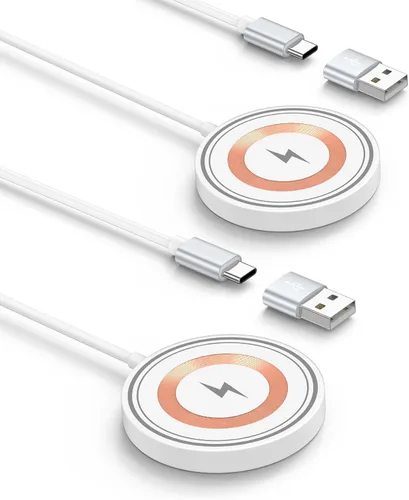 Cargador inalámbrico para iPhone Magsafe Cargador rápido para iPhone 17 Pro Max 17 Air 16 16E 15 14 13 12 Series y AirPods 4 3 2 Pro, almohadilla de