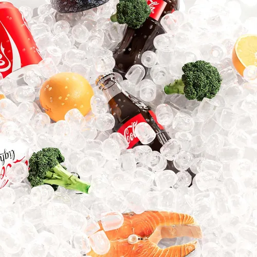 Miniatura 7 de DUMOS Máquina de hielo para encimera con asa, máquina de hielo portátil de 26 libras/24 horas, 9 cubos de hielo de bala listos en 6 minutos