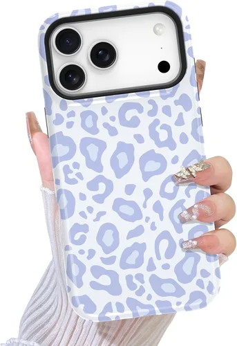 Miniatura 36 de TEAUGHT Compatible con iPhone 11 Funda con patrón lindo estampado de leopardo negro guepardo + protector de pantalla a prueba de golpes, funda