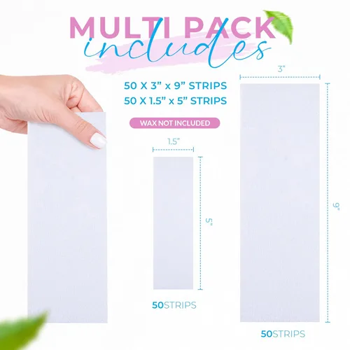Miniatura 4 de Tifara Beauty - Tiras no tejidas para depilación corporal y facial, varios tamaños (100)