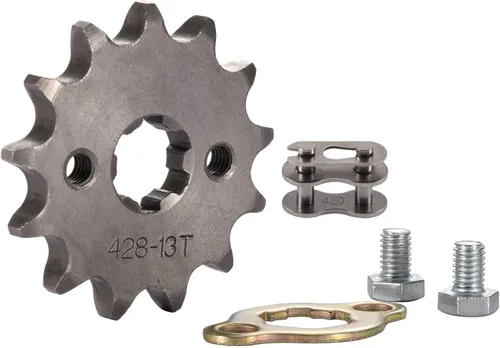 Miniatura 20 de WOOSTAR Piñón delantero para motocicleta 428-11T 17mm para 50cc 70cc 90cc 110cc 125cc Dirt Pit Bike Mini Bike ATV 4 ruedas