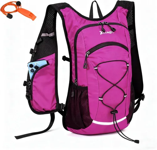 Miniatura 11 de DOJUNS Mochila de senderismo ligera Mochila de viaje 20L impermeable Mochila de senderismo Mochila de camping para hombres y mujeres (negro)
