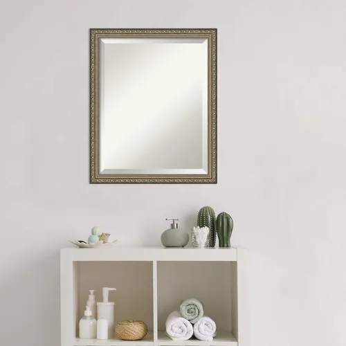 Miniatura 6 de Amanti Art Espejo de baño de madera, espejo de pared plateado parisino para usar como espejo de tocador de baño sobre el fregadero