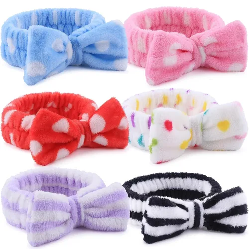 Miniatura 13 de WSYUB - Diademas de spa, diademas de maquillaje, diadema con moño para lavarse la cara, diademas para el cuidado de la piel para mujeres, diademas