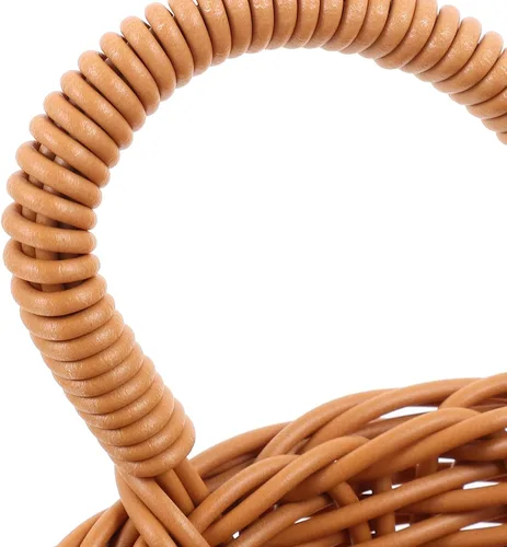 Miniatura 6 de Ciieeo Cesta colgante de cocina para almacenamiento de cebolla y ajo, cesta colgante de mimbre para colgar en la pared, organizador de ahorro