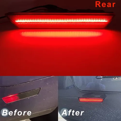 Miniatura 4 de Kits de luces laterales LED con lentes transparentes Challenger ámbar/rojas delanteras y traseras para Dodge Challenger 2008 2009 2010 2011 2012