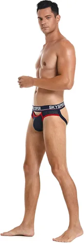 Miniatura 11 de SKYSPER Jock Strap Athletic Supporter para hombres Sexy Jockstrap Ropa interior masculina