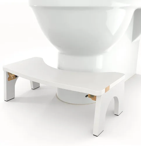 Miniatura 7 de Taburete de inodoro de madera, plegable para adultos, 7 pulgadas, extra resistente y ancho, taburete de madera con pies antideslizantes, 380 libras