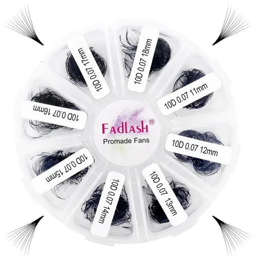 Miniatura 129 de Extensiones de Pestañas Rizo D 0.59-0.79 pulgadas Bandeja Mixta Seda Extensiones de Pestañas Clásicas Suministros Extensiones de Pestañas