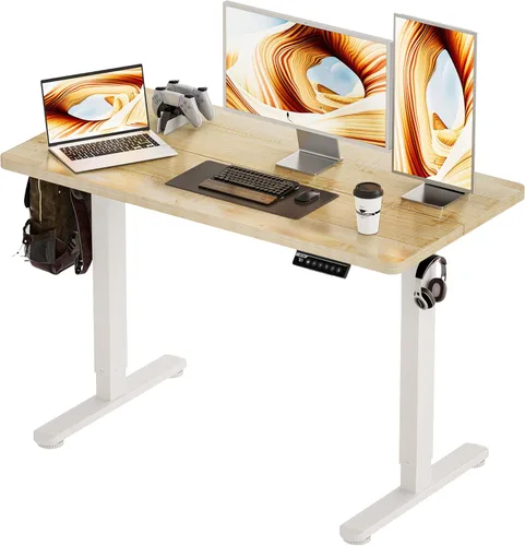 Miniatura 9 de BIZUM - Escritorio de pie eléctrico de 40x24 pulgadas con ajuste de altura y configuraciones de memoria, escritorio ergonómico para sentarse o estar