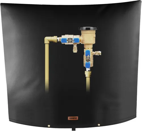 Miniatura 21 de TOHONFOO Cubierta aislante de tubería para prevención de reflujo (5 °F) – Bolsa aislada para válvula de riego – Cubierta de bomba de pozo de agua
