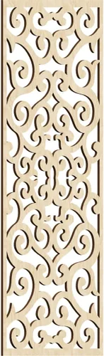 Miniatura 37 de Eveline - Paneles decorativos de pared de madera con calado, 13 3/8 pulgadas de ancho x 34 3/8 pulgadas de alto x 3/8 de alto, roble rojo rojo